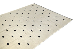 Hand-woven Afghan Kilim Rug, 164 x 243 cm