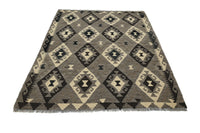 Hand-woven Afghan Kilim Rug, 150 x 195 cm