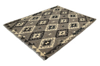 Hand-woven Afghan Kilim Rug, 150 x 195 cm