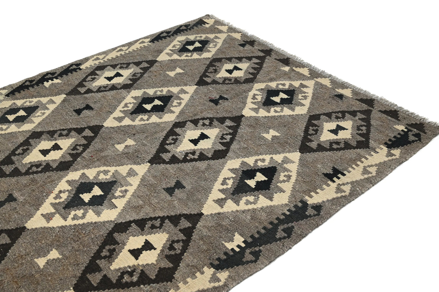 Kilim Afghan Rug – Mist Mosaic