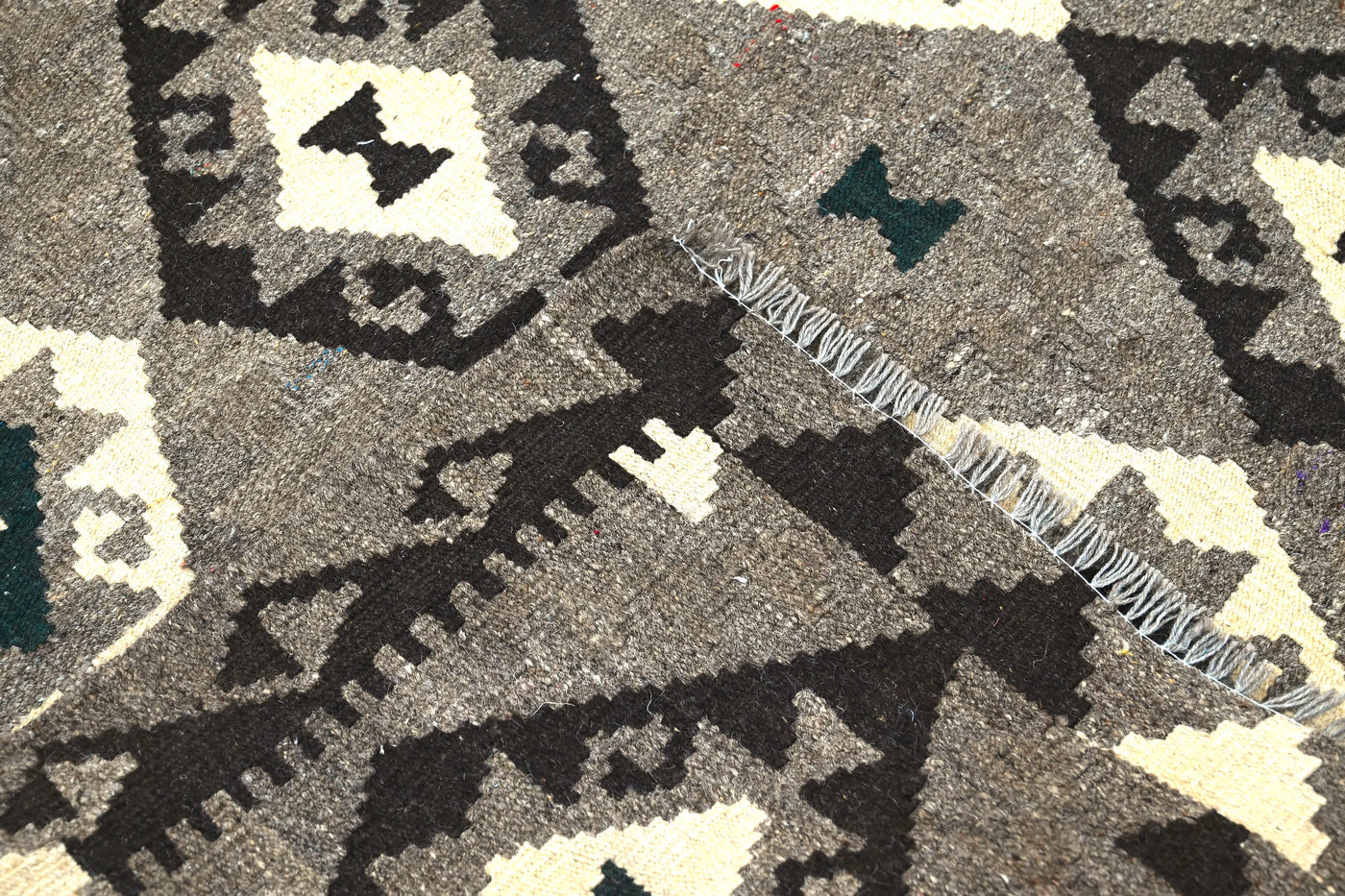 Kilim Afghan Rug – Mist Mosaic