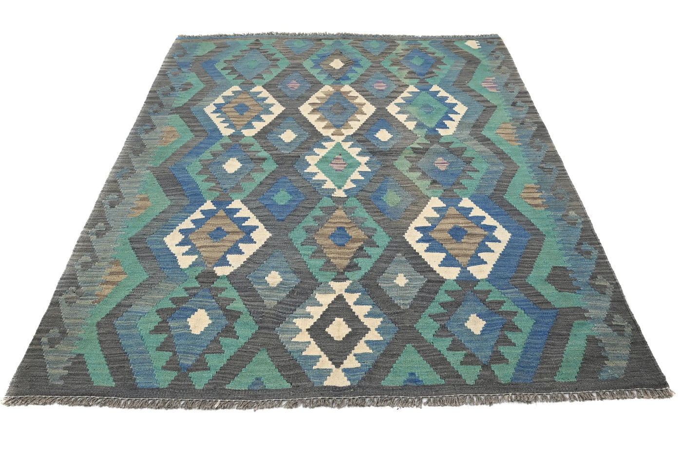Kilim Afghan Rug – Azure Caravan
