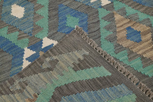 Hand-woven Afghan Kilim Rug, 150 x 195 cm