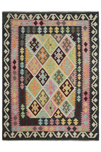 Hand-woven Afghan Kilim Rug, 152 x 203 cm
