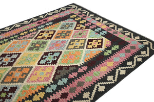 Hand-woven Afghan Kilim Rug, 152 x 203 cm