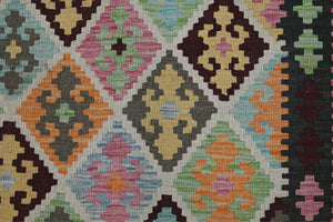 Hand-woven Afghan Kilim Rug, 152 x 203 cm