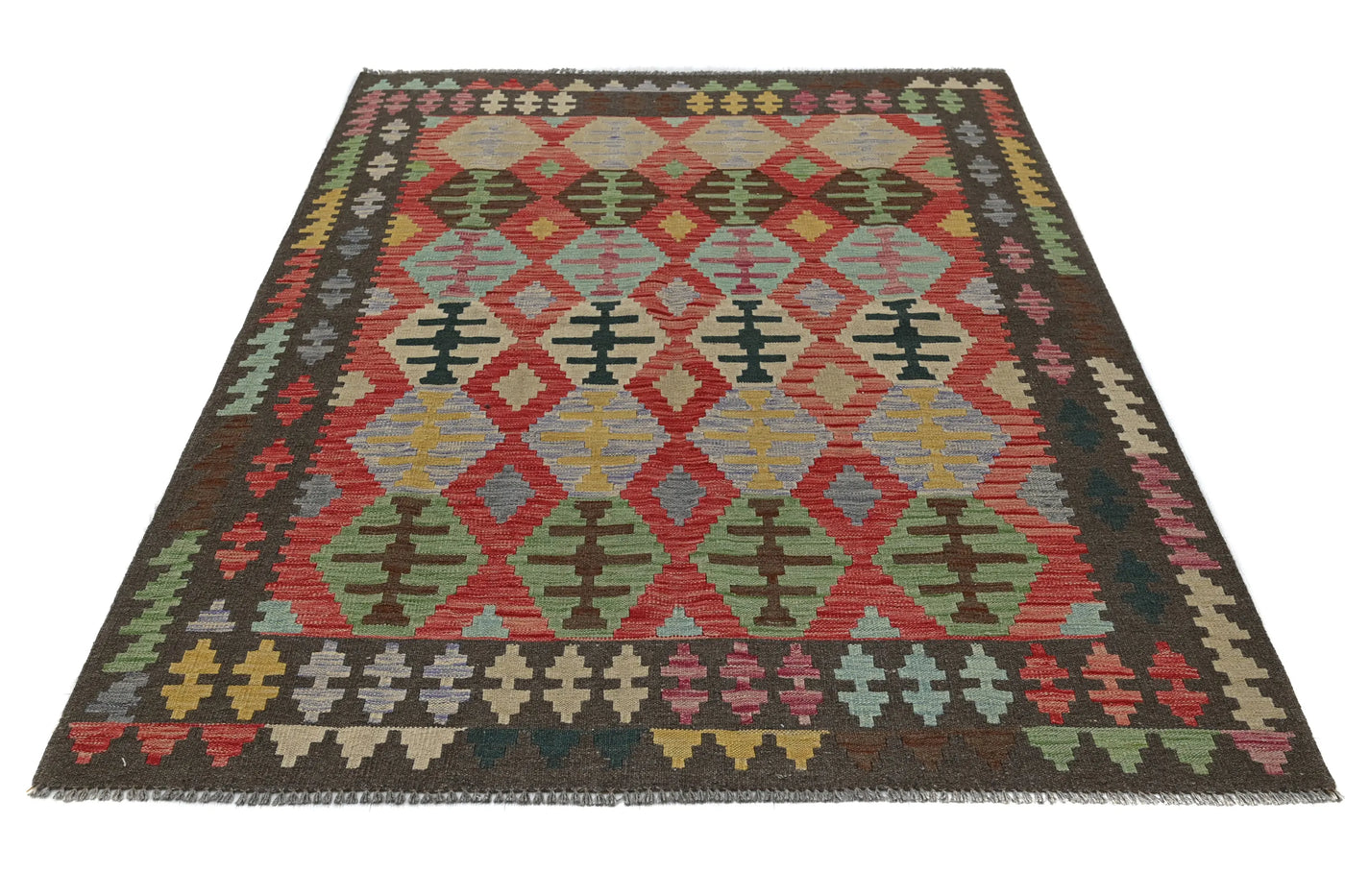 Kilim Afghan Rug – Moss Star