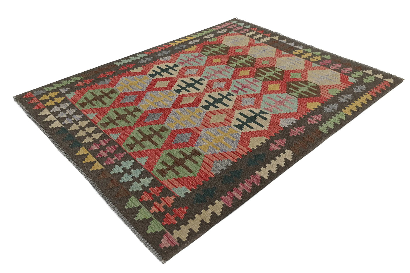 Kilim Afghan Rug – Moss Star