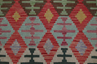 Hand-woven Afghan Kilim Rug, 152 x 195 cm