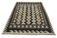 Hand-woven Afghan Kilim Rug, 152 x 215 cm