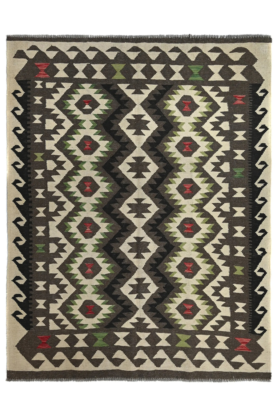 Hand-woven Afghan Kilim Rug, 157 x 205 cm