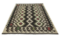 Hand-woven Afghan Kilim Rug, 157 x 205 cm