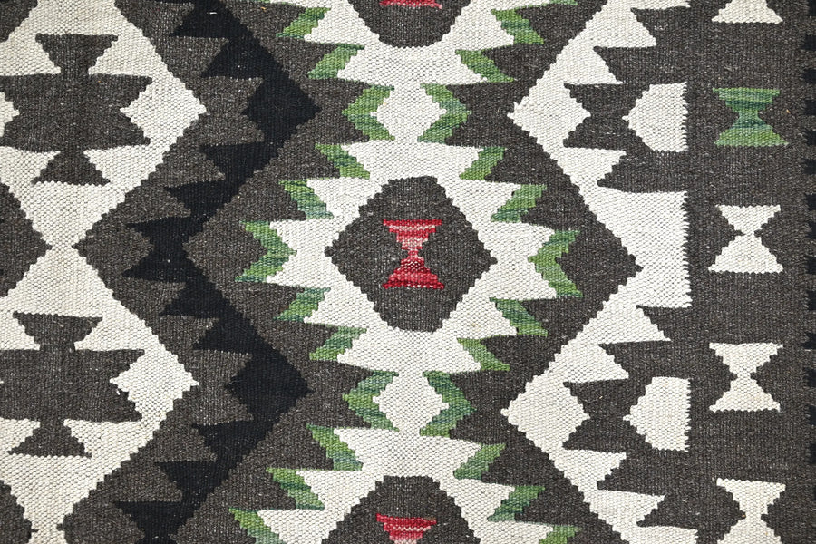 Hand-woven Afghan Kilim Rug, 157 x 205 cm