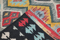 Hand-woven Afghan Kilim Rug, 147 x 209 cm