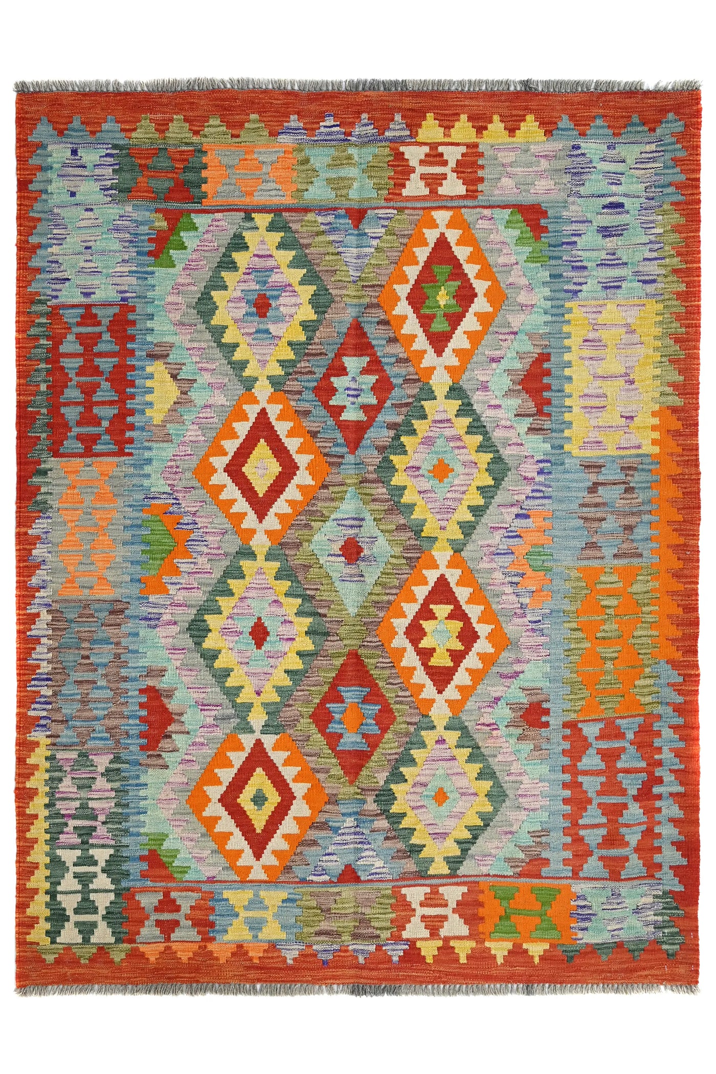 Kilim Afghan Rug – Clay Trellis