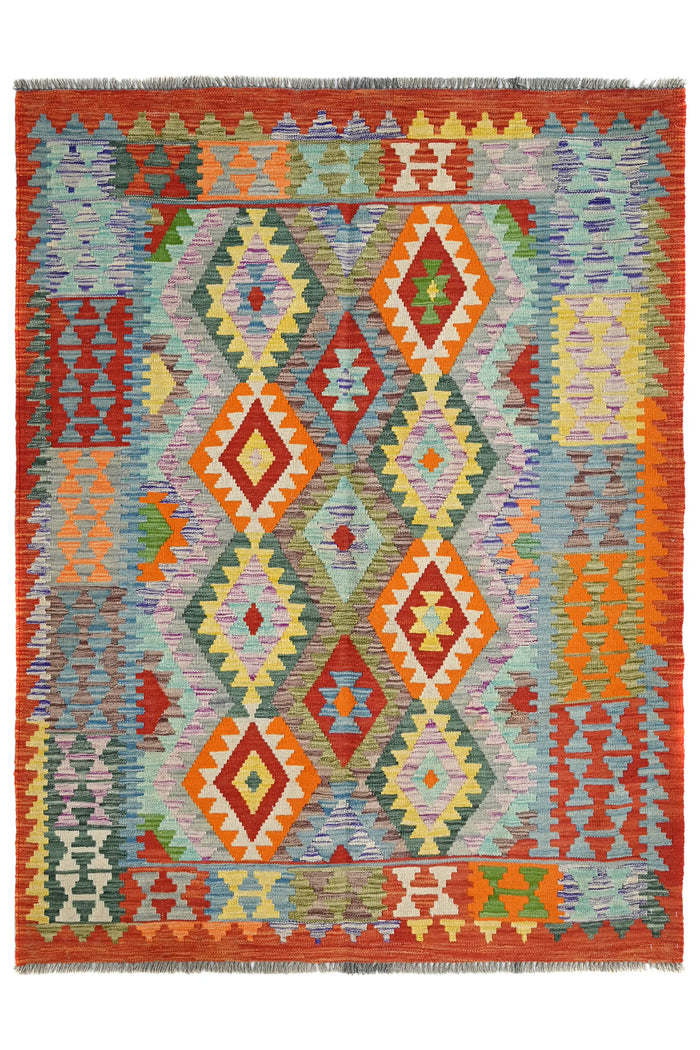 Kilim Afghan Rug – Clay Trellis