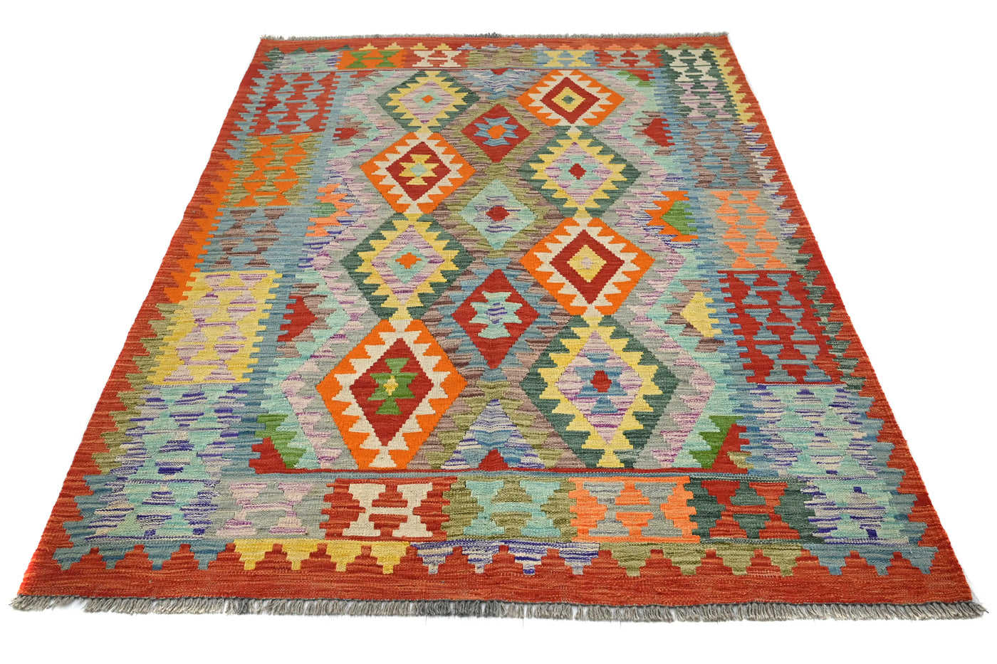 Kilim Afghan Rug – Clay Trellis