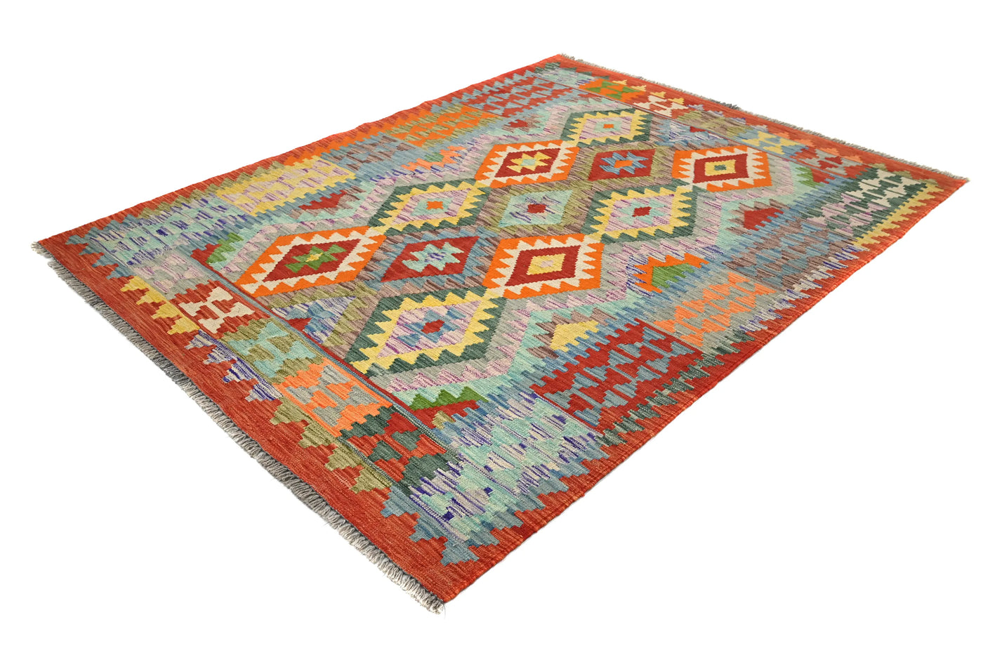 Kilim Afghan Rug – Clay Trellis
