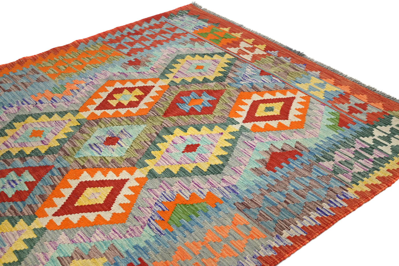 Kilim Afghan Rug – Clay Trellis