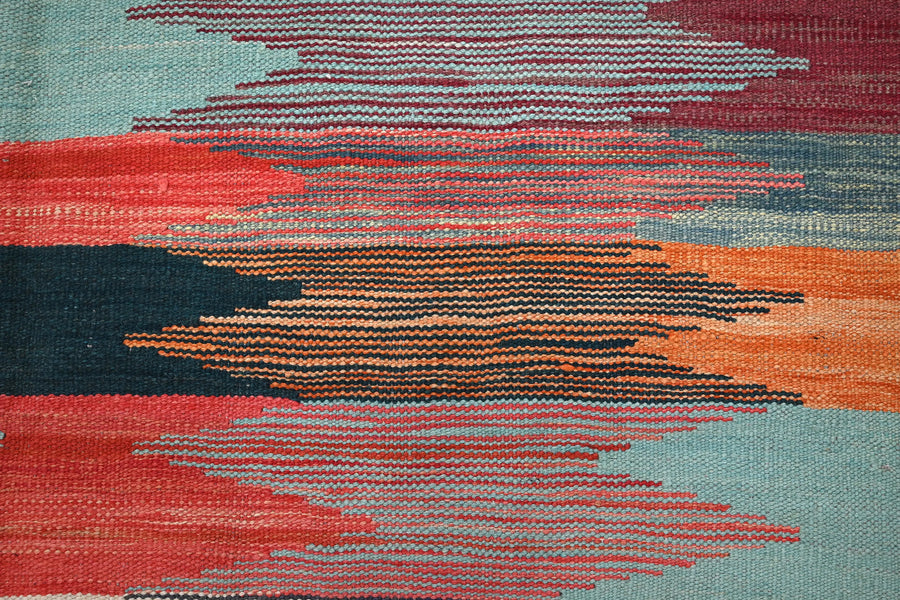 Hand-woven Afghan Kilim Rug, 152 x 203 cm