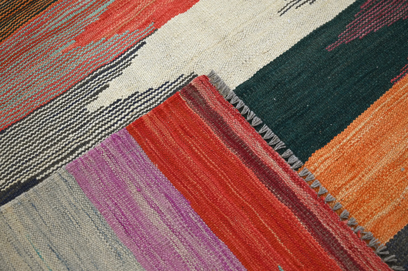 Kilim Afghan Rug – Copper Pathway