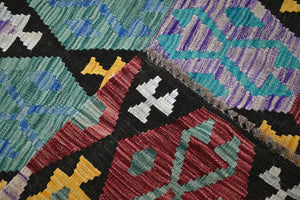 Hand-woven Afghan Kilim Rug, 150 x 195 cm