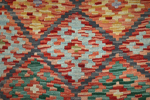 Hand-woven Afghan Kilim Rug, 152 x 231 cm