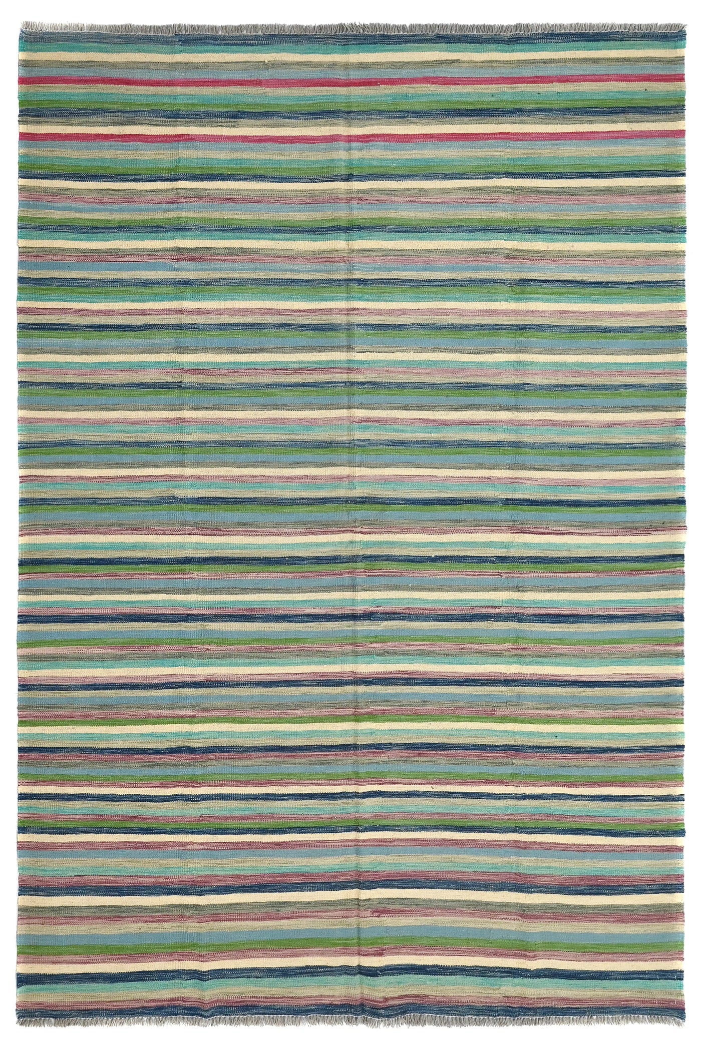 Kilim Afghan Rug – Lagoon Rhythm