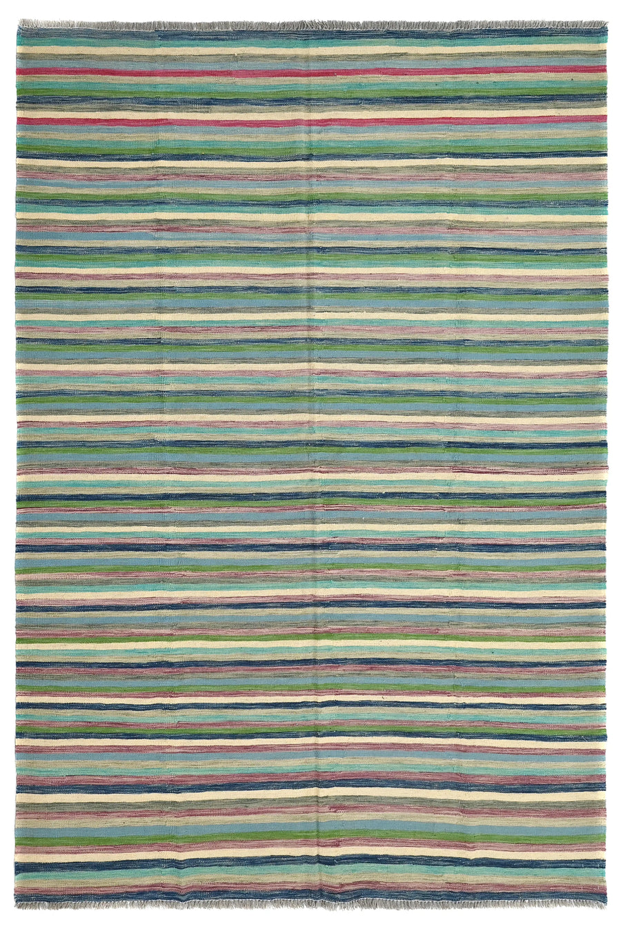 Hand-woven Afghan Kilim Rug, 192 x 287 cm