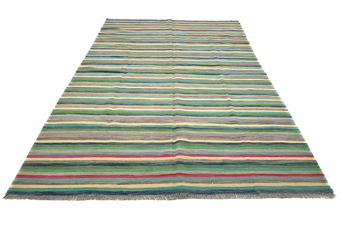 Kilim Afghan Rug – Lagoon Rhythm