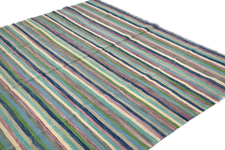 Hand-woven Afghan Kilim Rug, 192 x 287 cm