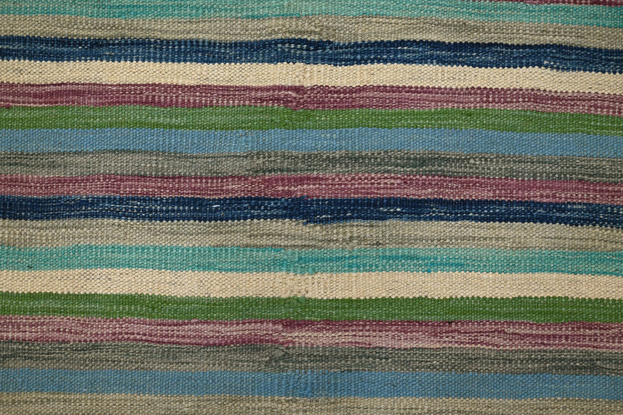 Hand-woven Afghan Kilim Rug, 192 x 287 cm