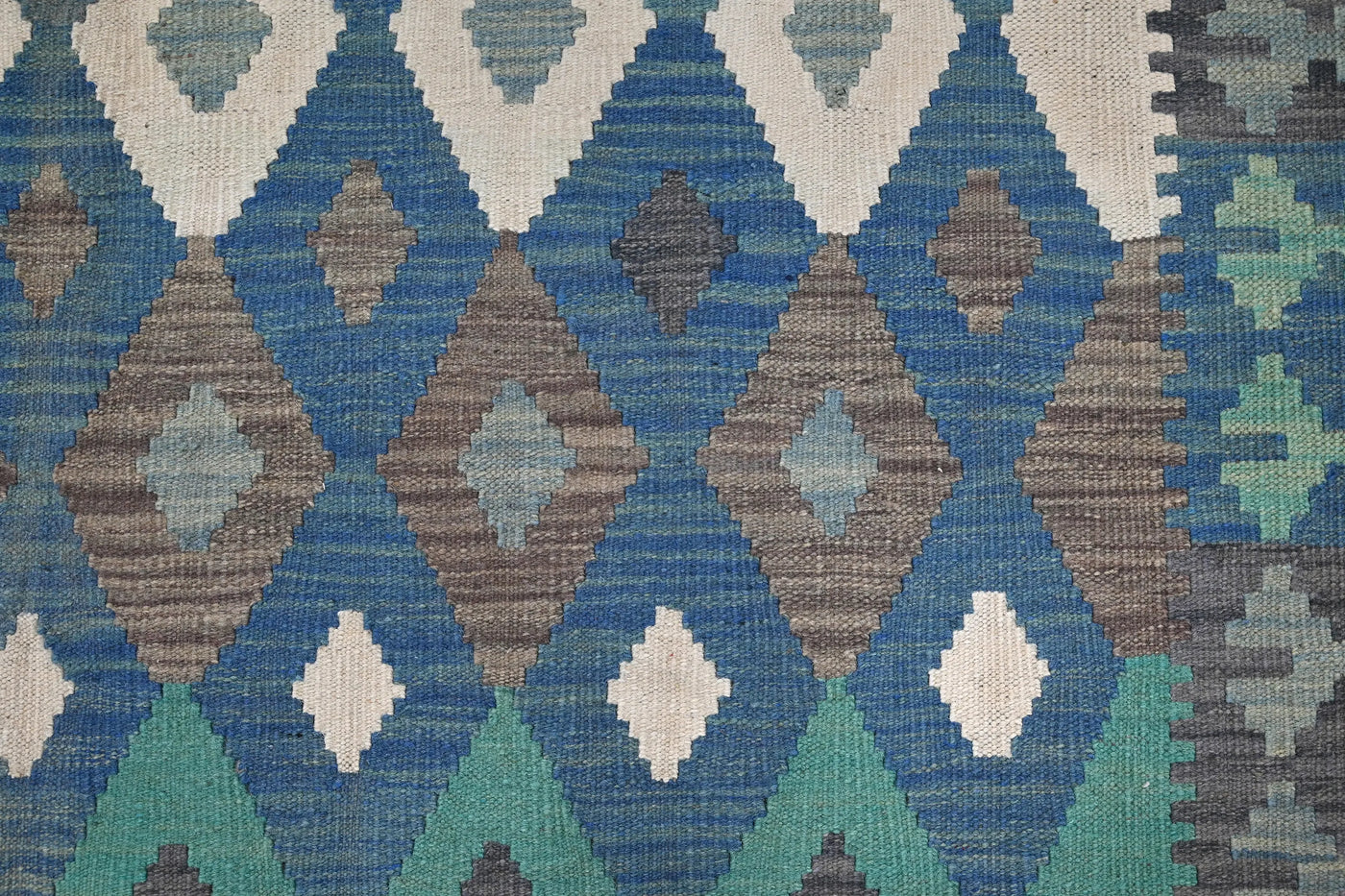 Kilim Afghan Rug – Sapphire Compass