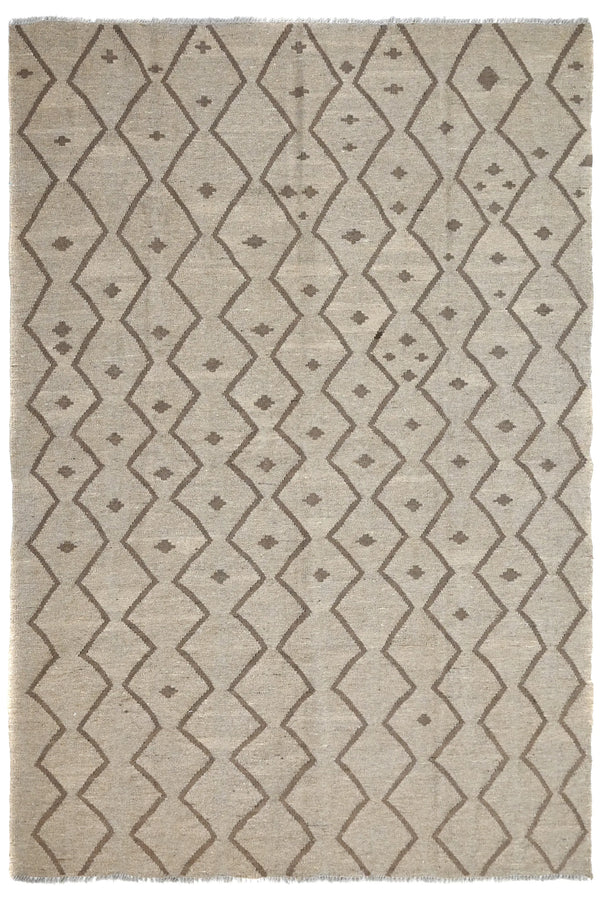 Hand-woven Afghan Kilim Rug, 187 x 277 cm