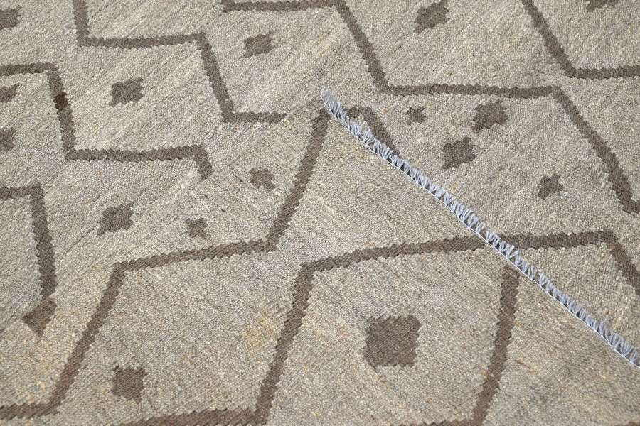 Hand-woven Afghan Kilim Rug, 187 x 277 cm