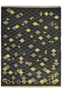 Hand-woven Afghan Kilim Rug, 213 x 290 cm