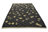 Hand-woven Afghan Kilim Rug, 213 x 290 cm