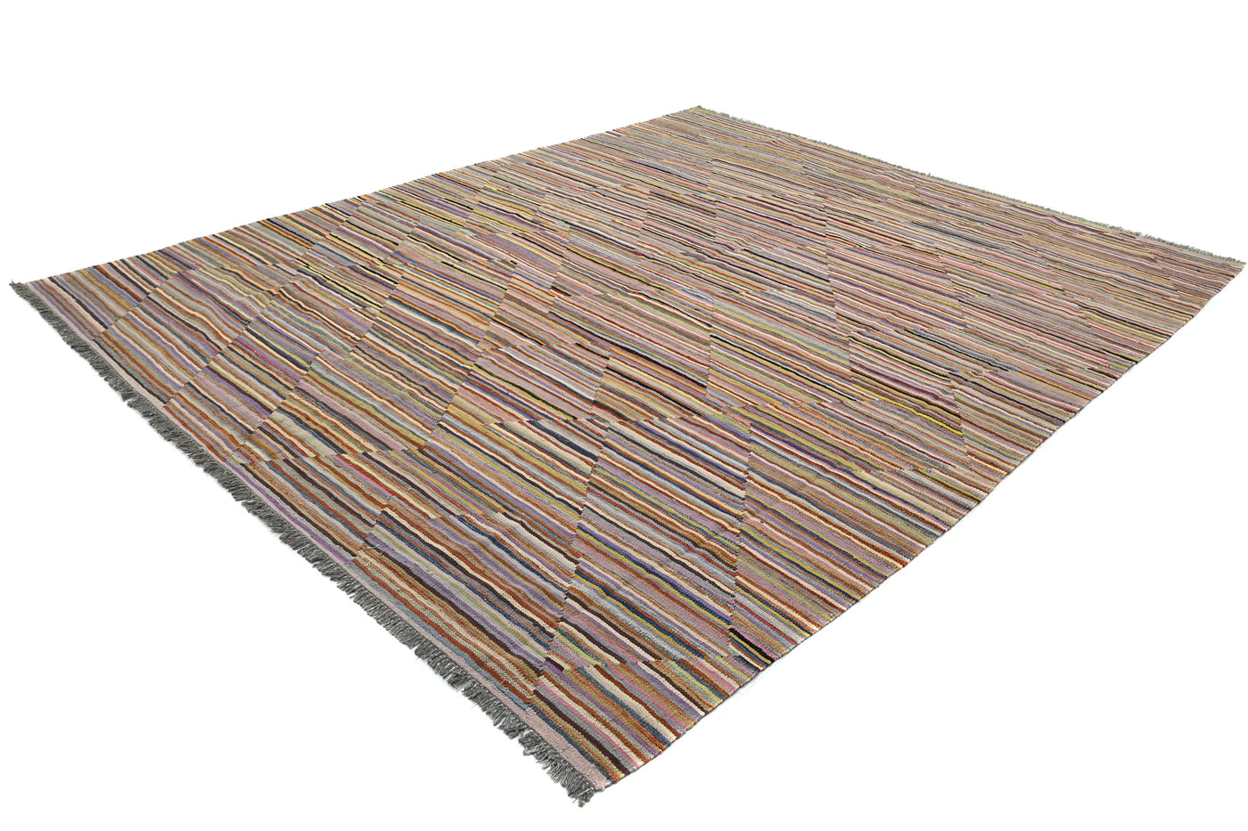 Kilim Afghan Rug – Cobalt Chevron