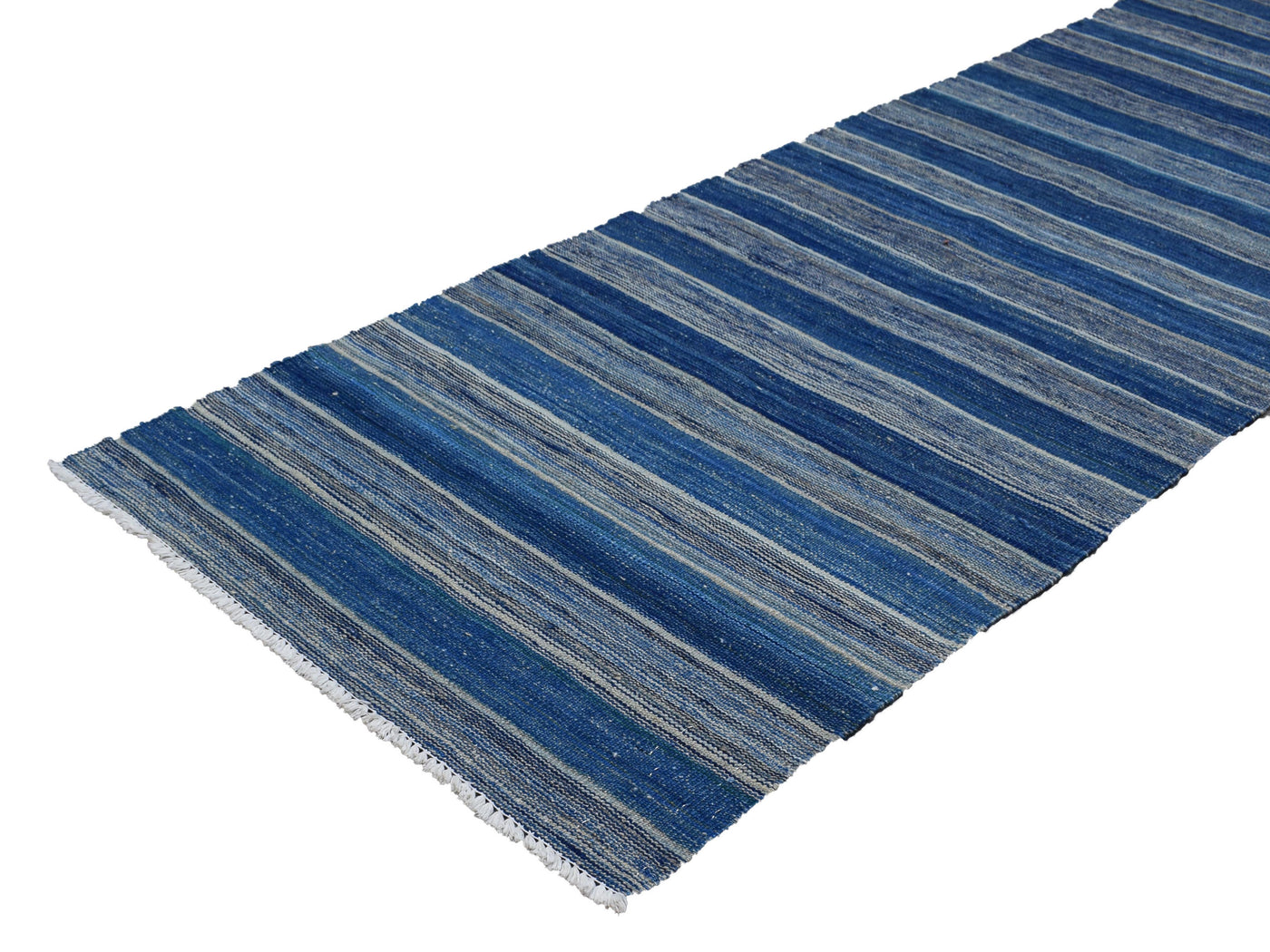 Kilim Afghan Runner Rug – Aqua Tapestry