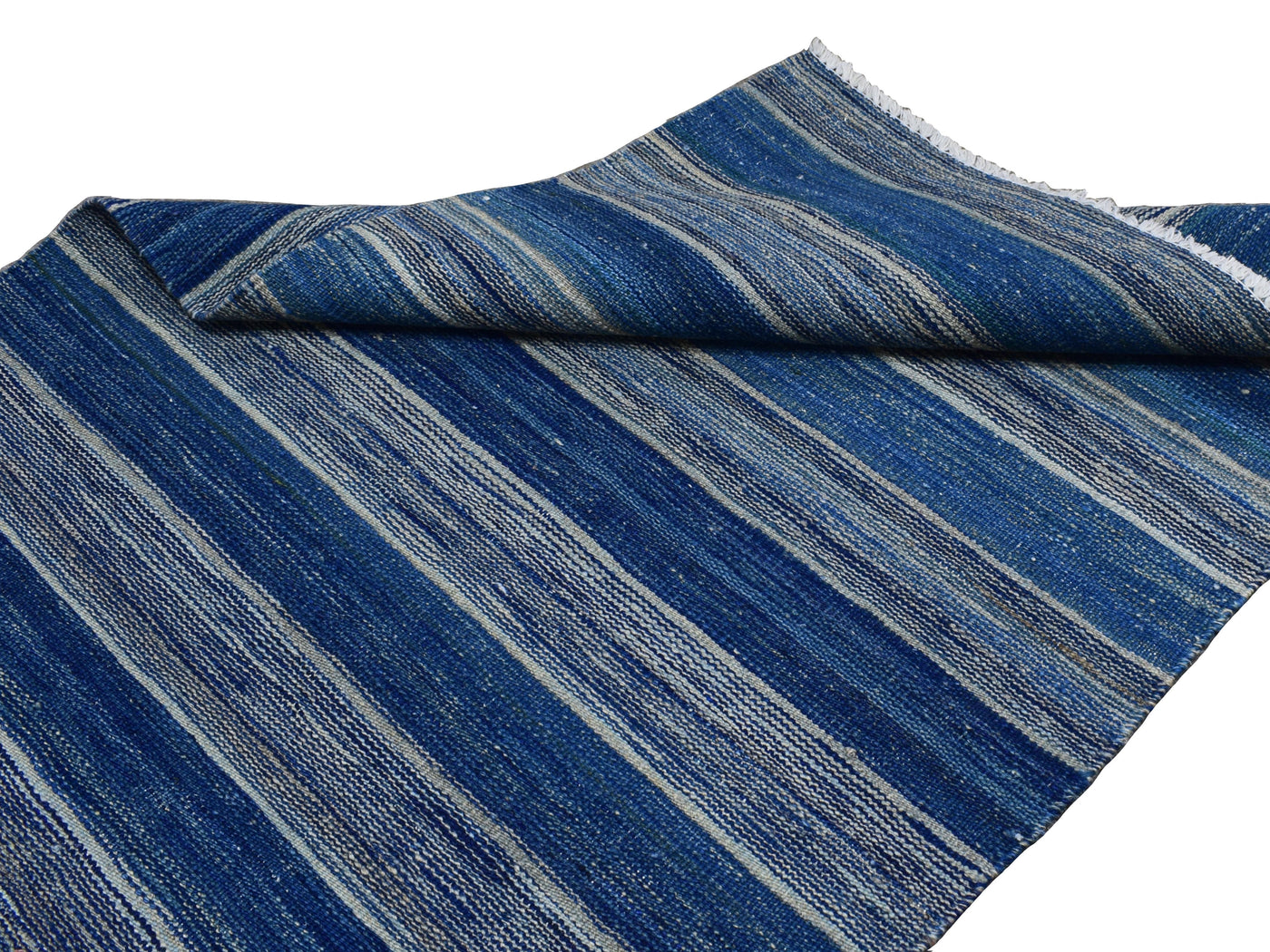 Kilim Afghan Runner Rug – Aqua Tapestry