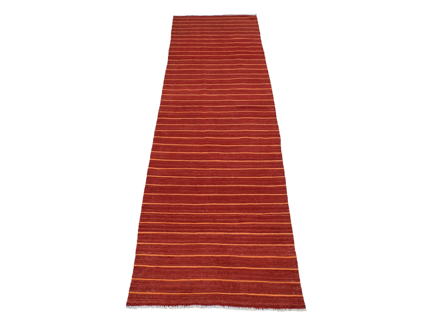 Kilim Afghan Runner Rug – Clay Chevron