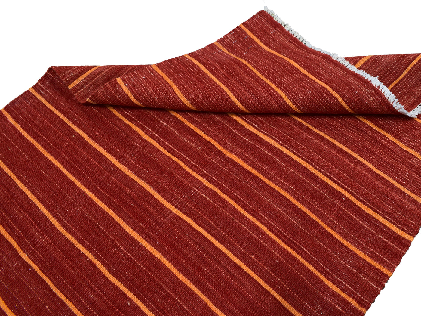 Kilim Afghan Runner Rug – Clay Chevron