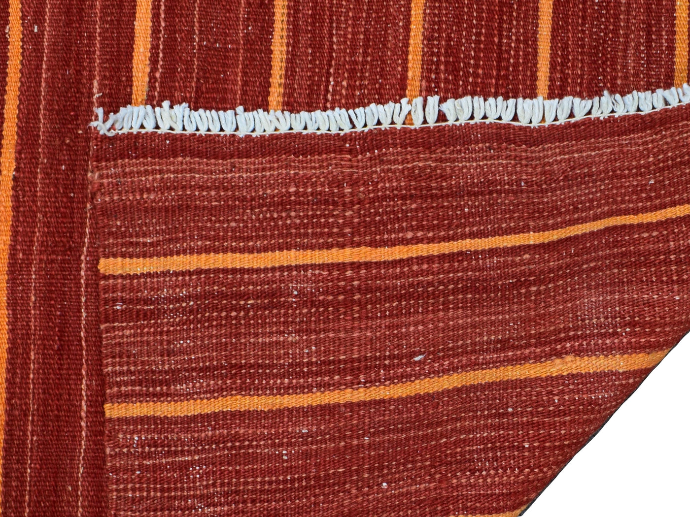 Kilim Afghan Runner Rug – Clay Chevron
