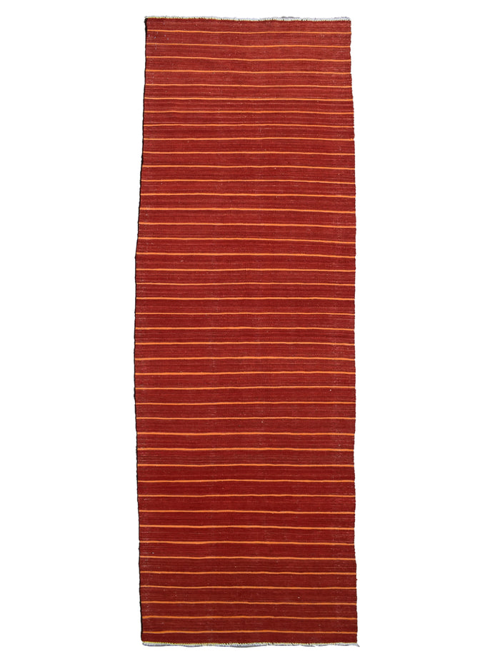 Kilim Afghan Runner Rug – Clay Chevron