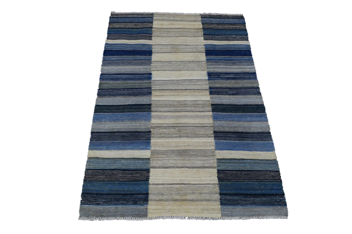 Kilim Afghan Rug – Stone Cadence