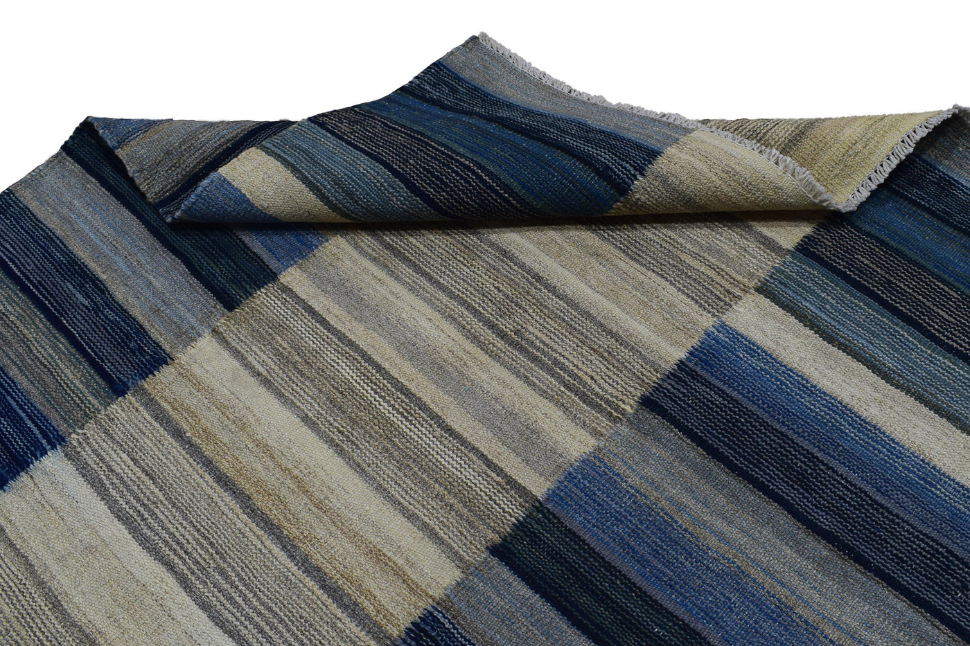Kilim Afghan Rug – Stone Cadence