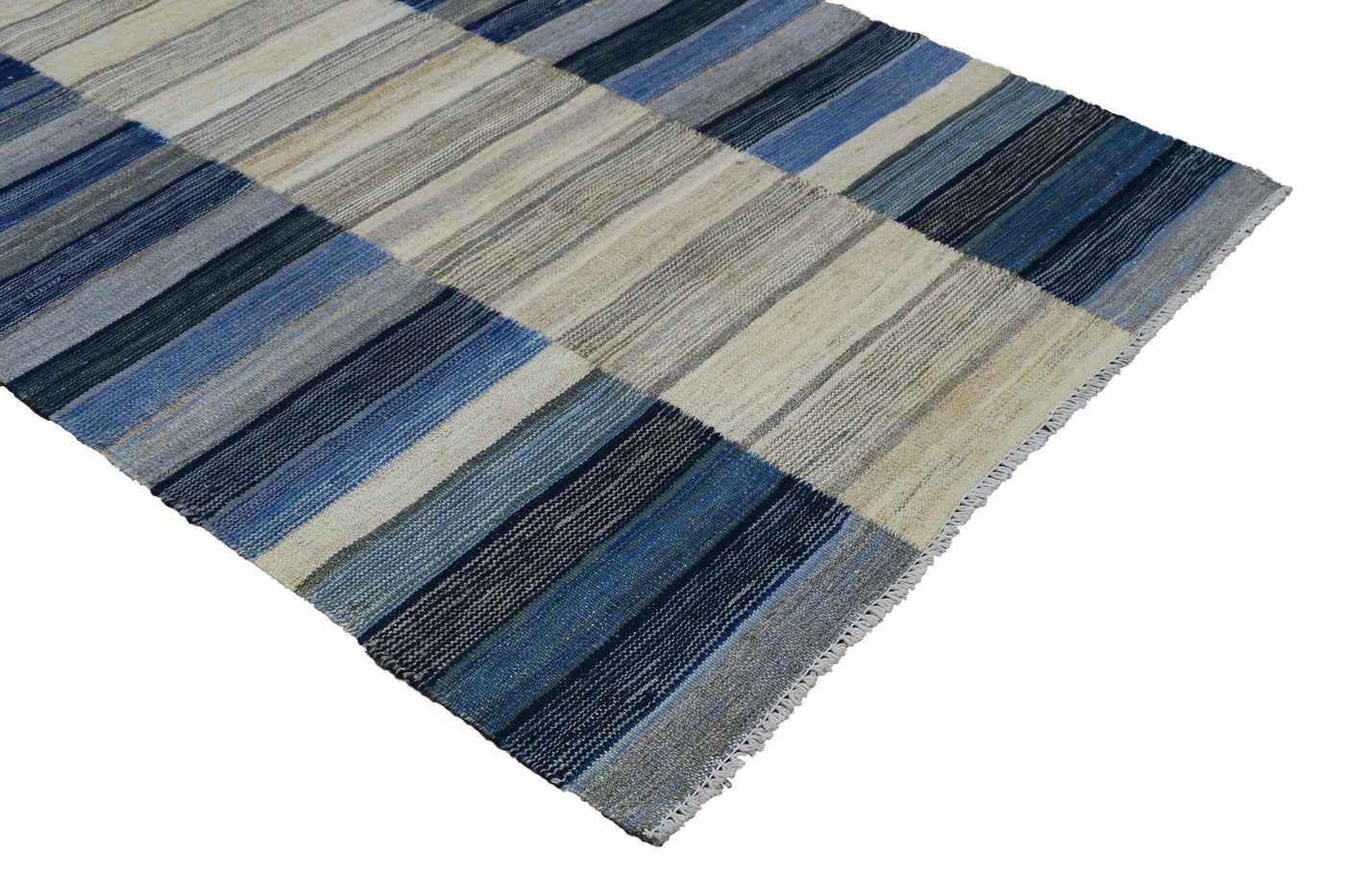 Kilim Afghan Rug – Stone Cadence