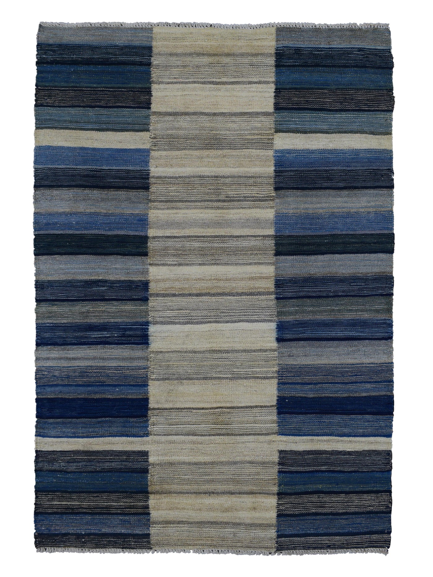 Kilim Afghan Rug – Stone Cadence