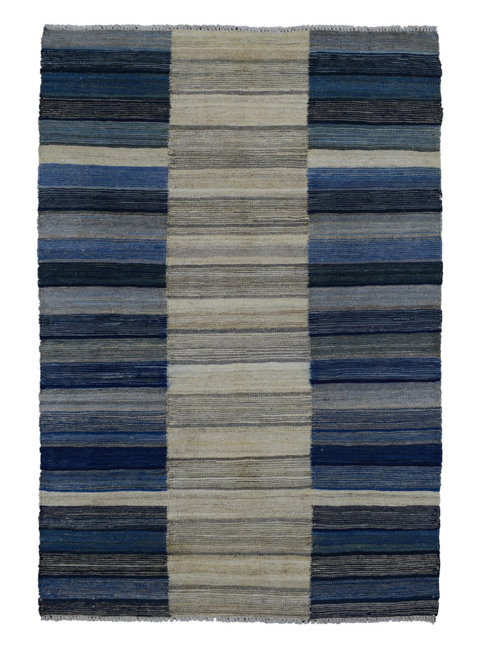Kilim Afghan Rug – Stone Cadence