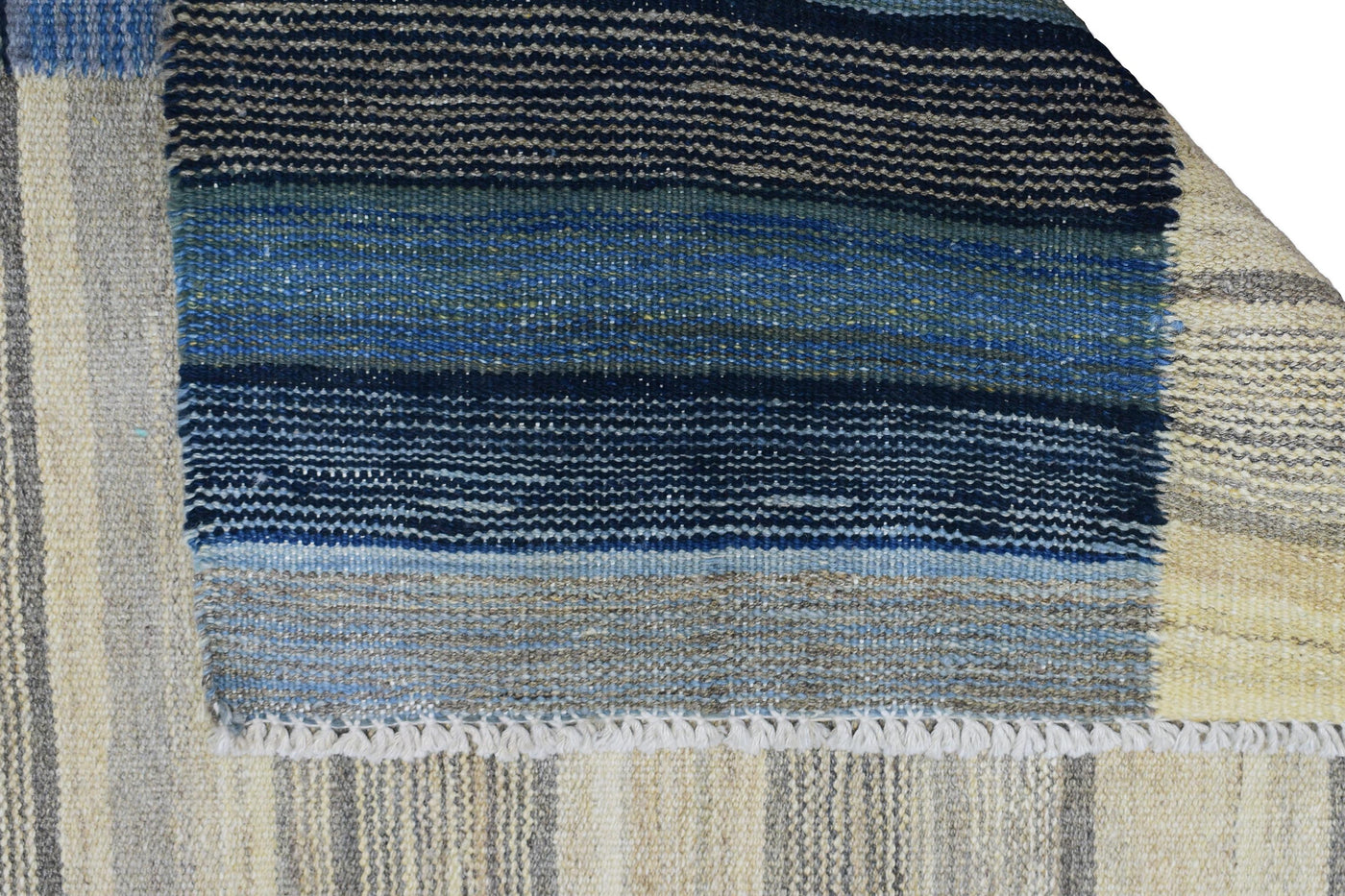 Kilim Afghan Rug – Stone Cadence